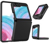 Electroplated Armor Hinge Integrated Phone Case for Samsung Galaxy Z Flip 3 4 5 6 Flip5 Flip4 ZFlip6 Hard Shell Protective Cover
