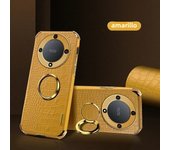 Plating Crocodile Texture Phone Case for Honor Magic 6 5 4 Lite Pro X9AB X8AB X7A X50 X40 I 90 Pro 5G Magnetic Finger Ring Cover