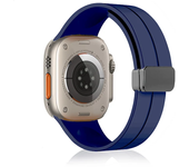 Magnetic Silicone Strap For Apple watch band 44mm 45mm 49mm 40mm 41mm 42mm 38mm correa Bracelet iWatch Series 7 8 se 6 9 ultra 2