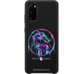 Funda original compatible con Samsung Galaxy S20 Negro con un diseño de Mortal Kombat Logo Ice