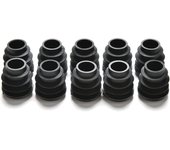 10pc Black Round Plastic Blanking End Cap Tube Pipe Inserts Plug Bung Insert Stopper For Chair Leg Pipe tapon tubo