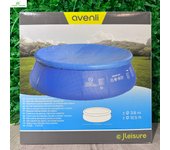 YUMO HOUSE-Cobertor piscina redonda 300cm o 360cm, Cubierta piscina redonda 300cm o 360cm, Material duradero, Cuerda de sujeción, Color azul