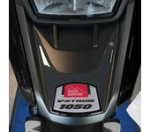 Pegatina 3D de Resina Protección y Decoración DE LA Punta del Pico para Motos Compatible con Suzuki V-Strom 1050 - Color Gris
