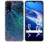 Tumundosmartphone Funda Gel Transparente para Vivo Y20s / Y11s diseño Mandala Dibujos