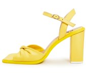 Timeless Block Heels - Yellow Sandals timeless-block-heels-yellow Cesare Gaspari