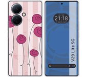 Funda Silicona para Vivo V29 Lite 5G diseño Flores Vintage Dibujos