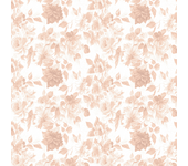 Papel Pintado Floral Rosas Naranja