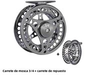 Goture Fly Fishing Reel 3/4 5/6 7/8 9/10 2+1BB Max Drag 8kg Lightweight CNC-machined Large Arbor Left/Right Fly Reel+Spare Spool