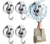Ganchos de pared adhesivos de 4 piezas, perchas adhesivas fuertes, gancho con ventosa, colgador de pared
