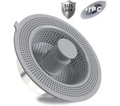 Colador y tapón de Desagüe 3 en 1 Para fregadero de Cocina, emergente colador de desagüe, colador de Desagüe con núcleo de rebote de Maple inoxidable 304
