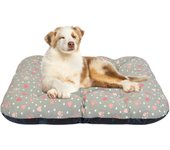 DAMDAM GO Cama Perro Mediana de Tela, Cama Perro Ortopédica Extra Grande, Cama para Mascotas, Colchoneta Mascotas para Transportín y Hogar
