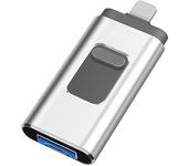 For iPhone Flash Drive 3.0 256GB 128G 64G Memory Stick iPhone Photo Stick External Storage Mirco for iPhone/PC/iPad/More Devices