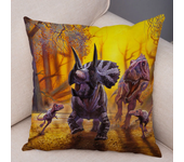 Jurassic Dinosaur Cushion Cover Decorative Wild Animal Print Pillowcase for Car Sofa Home Decor  45x45cm