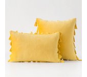 Black Cute Throw Pillow Covers with Handmade Tassels 30x50cm 45x45cm 50x50cm Velvet Solid Cushion Case for Couch Sofa Bedroom