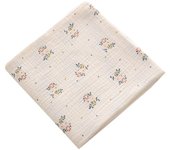 Cotton Swaddle Blanket Baby Floral Print Muslin Diaper New Born Crinkle Fabric  Stroller Cover