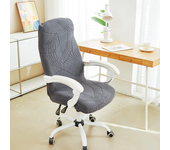 Leaves Jacquard office Armchair Cover Anti Dirt Soft Office Chair Slipcover Computer Desk Seat Cover for Play Gaming Room Home
