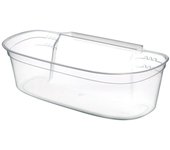 Cubo para la Basura Gondol_G-550 Transparente Blanco Plástico
