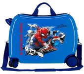 Marvel Spiderman Maleta Correpasillos ABS Rígida Spiderman Geo Azul