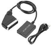 Hdmi a Scart cable Hdmi a Scart adaptador Hdmi a Scart Adaptador convertidor de vídeo 2022