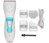 Cortadoras de pelo para bebé-Recortador de pelo para niños silencioso, inalámbrico y resistente al agua, kit de corte de pelo para niños