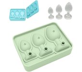 Bandeja de hielo novedosa con divertidos cubitos de café helado, bandeja de silicona con forma de broma para enfriar whisky, cócteles y mucho más. Ideal para fiestas y creaciones DIY.