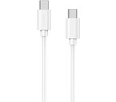 Cable Datos Carga Rápida 60W USB-C a USB-C Max.20V 3A Blanco (1M) CU2107