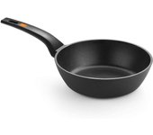 Bra - Sartén Honda Efficient, De 20 a 28 cm, Aluminio Fundido, Apta Inducción, Revestimiento Antiadherente, Wok, Freir, Plancha