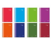 Pacsa - CUADERNO SERIE PREMIUM EXTRA TAPA EXTRA DURA 90 GRS. A-5 (148X210MM.) MICROPERFORADO 120 CUADRÍCULA 5X5 + GRECA SURTIDO  16480