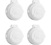 Piezas Cubiertas para Perillas de Estufa Cubiertas para Interruptores a Prueba de Bebés Cubiertas de Protección de Arranque de Llave de Lavadora para Seguridad de Bebés y Niños Pequeños, Blanco