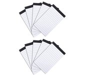 Mini cuaderno de bolsillo A7, línea de escritura a mano, recarga de libro de notas con 30 hojas, suministros de oficina forrados, 10 piezas