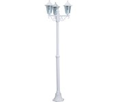 Simon Farol Orlando Luxform Blanco 3 Lámparas 2,17m Aluminio Cristal
