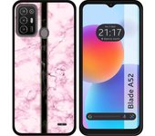 Funda Silicona para ZTE Blade A52 diseño Mármol 04 Dibujos