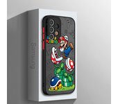 M-Mario Cartoon For Samsung Galaxy A54 A34 A24 A73 A53 A23 AA52 A42 A32 A71 A51 Frosted Translucent Hard Phone Case
