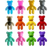9-12Pcs Multicolor Bears Adorable Shoes Buckle Charms Kids PVC Slippers Clog Decorations Fit Popular Birthday Gifts