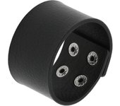2025 Black Goth Rings Bracelets For Women Punk Emo Spike Rivets PU Leather Bracelet Cuff Bangles Festival Jewelry Party Gift