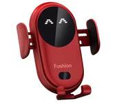 Cargador inalámbrico para coche, soporte de teléfono de montaje automático con ventosa, Sensor infrarrojo, sujeción automática, 10W