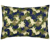 Funda de almohada infantil de algodón estampado, funda de almohada tipo sobre, funda de almohada infantil, funda de almohada de viaje, adecuada para varios tamaños
