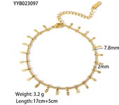 Encanto Collar de borla de verano de alta gama sensación de mujer de oro de 18 quilates pulsera de cadena de clavícula de acero inoxidable joyería de moda