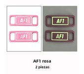 Fluorescent AF1 Shoe Charms Luminous Laces Buckle Quality Metal Shoelaces Decorations Chapa Air Force 1 Sneaker Shoe Accessories