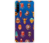 Funda compatible con Xiaomi Redmi Note 8T - Patron mascaras africanas