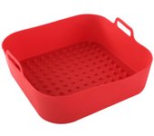 Air Fryer Silicone Pot Thick Reusable Silicone Square Air Fryer Liners Replacement of Parchment Liner Paper Air Fryer Basket