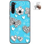 Tumundosmartphone Funda Gel Tpu para Xiaomi Redmi Note 8T diseño Mariposas Dibujos