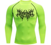 Thorns Print Gym Compression Shirt Men's Running Fitness Workout Summer Quick-Drying Short-Sleeved Sports Sportswear Rash Guard