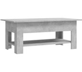 vidaXL Mesa de centro madera de ingeniería 102x55x42 cm Blanco, Negro, Roble Sonoma Mesita de Salón o Comedor o Auxiliar Mesa de Café Meuble Salón