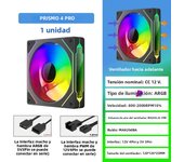 ICE Whale Prism 4 PRO 3PCS PC Case Fan 120mm  ARGB Cyclic Mirror Light Effect PWM 800-1800RPM CPU Cooler ventilador