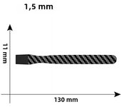 1Pcs carbon fibre opening card Durable safe mobile phone LCD screen disassemble Pry scraper for ipad tablet PC opening tool