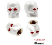 4Pcs/Set Universal Car Skull Style Antirust Copper Core Motorcycle Bike Car Wheel Tyre Tires Valve Stem Caps