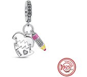 Hot Sale 100%925 Sterling Silver Luggage box Lipstick Small Stars Bead Charms Fit Original Pandora Bracelet DIY Women Jewelry