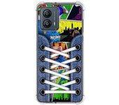 Funda Silicona Antigolpes para Motorola Moto G53 5G diseño Zapatillas 14 Dibujos