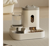 Automatic Feeder Cat Dog Food Bowl With Water Fountain Pet Large Capacity Raised Stand Dish Bowl For Cat Drinker Accessories